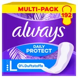 Always Daily Protect Long 192 Slipeinlagen (Sparpackung 3x64 Stück), ohne Duft