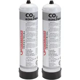 Rothenberger 2x Rothenberger Industrial Kohlendioxid CO2 36bar 950ml Schutzgas Einwegflasch...