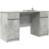 VidaXL Schreibtisch Betongrau 140x49x76 cm Holzwerkstoff