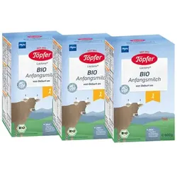 Töpfer Anfangsmilch 1 Bio 3x 600g ab der Geburt