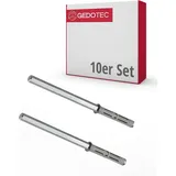 Gedotec Tablarträger Regal-Bodenträger unsichtbar - 10 Stück Regalträger | TITAN MIDI | Wandregal-Halter Tragkraft 25 kg je Paar | Stahl Fachboden-Träger für Wand-Montage | Schwerlast Regalhalter