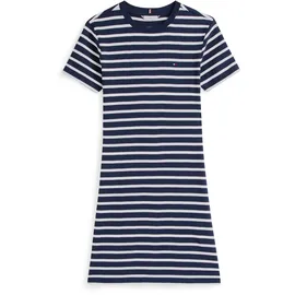 Tommy Hilfiger Shirtkleid Streifen Schwarz/Weiß/Blau 42
