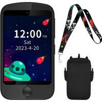 (Schwarz)Kinder Smartwatch mit 19 Lernspielen, 2,8-Zoll-Touchscreen-Smartphone mit Anruffunktion, SOS-MP3-Kamera-Rechner, Schrittzähler, Kinde... - Schwarz