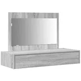 vidaXL Schminktisch mit Schubladen Grau 100 x 40 x 70 cm