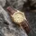 Casio Damen Uhr Casio LTP-V001GL-9BUDF - Gold/Braun