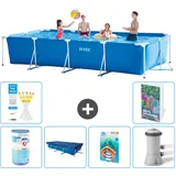 Rechteckiger Frame Pool - 450x220x84 Cm - 7-teilig  S19