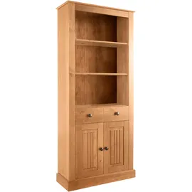 OTTO home Liotta Bücherregal 3 verstellbare Einlegeböden 1 Schubkasten Kiefernholz  beige