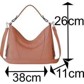 KMISSO 30627 Shopper Veganes Leder Brown