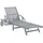 furnicato Sonnenliege 199 x 68 x 30/86 cm Grau