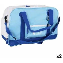 Sporttasche mit Schuhhalterung LongFit Care Blau/Weiß (2 Stück)