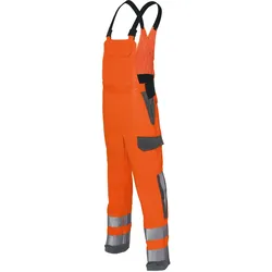 Multinorm Latzhose "PROTECTIQ HIGH VIS" arc1 - 48 - warnorange/anthrazit