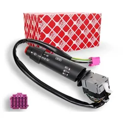 FEBI BILSTEIN Schalter, Hupe Lenkstockschalter Wischerschalter Hauptlicht Hupe,Lenkstockschalter,Wischerschalter,Schalter, schwarz für MERCEDES-BENZ A