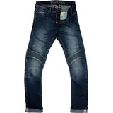 Modeka Sorelle Damen Motorrad Textilhose, blau, Größe 42