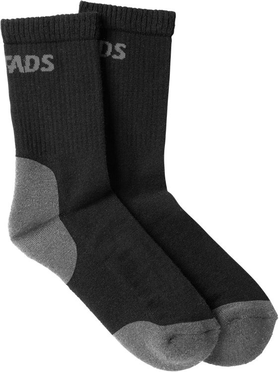 Fristads Wollsocken 2er-Pack 9168 SOW 126906 - schwarz - 44-47