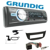 Grundig 1 DIN Autoradio Bluetooth DAB+USB AUX für Renault Wind schwarz
