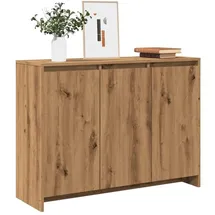 vidaXL Artisan-Eiche Sideboard 102x33x75 cm Braun Holzwerkstoff