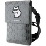 Forward Karl Lagerfeld Tasche KLWBSAKHPCG Silber Saffiano Monogram Choupette