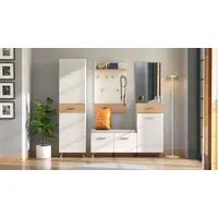 Home Affaire »Sein Kompaktgarderobe, Flurgarderobe, Dielenschrank, Hochglanzfronten«, (Komplett-Set, 5