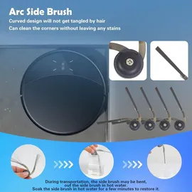 VIEWALL Zubehör für Roborock Saros 10R/Saros 20/Qrevo CurvX/Qrevo Curv 2 Pro/ProX Staubsauger