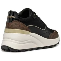 GEOX Damen D SPHERICA EC13 A Sneaker, Black, 38