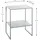 Haku-Möbel Beistelltisch rechteckig Metall grau 45,0 x 35,0 x 60,0 cm, 1 St.