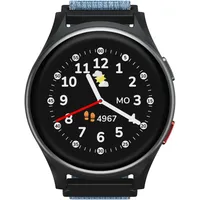 Anio 6 4G 40 mm Kunststoffgehäuse blau Klettverschluss blau M