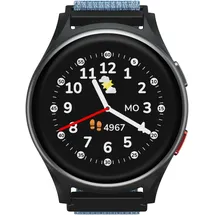 Anio 6 4G 40 mm Kunststoffgehäuse blau Klettverschluss blau M
