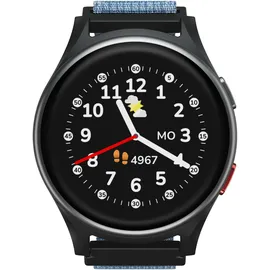 Anio 6 4G 40 mm Kunststoffgehäuse blau Klettverschluss blau M