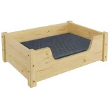 Erst-Holz Tierbett 60 x 40 cm beige