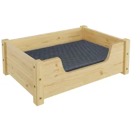 Erst-Holz Tierbett 60 x 40 cm beige