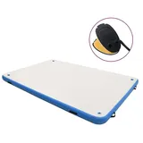 vidaXL Aufblasbare Schwimmmatte Blau und Weiß 300x150x15 cm