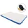 vidaXL Aufblasbare Schwimmmatte Blau und Weiß 300x150x15 cm