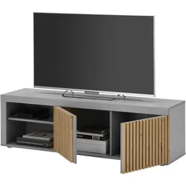 Stolkom Jasper TV-Lowboard 150x40x40 cm Grau MDF/Spanplatte