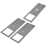 Kalb LED Unterbauleuchten mit Schalter Dimmbar Edelstahl Gebürstet Küchenleuchte 3er Set Warmweiß