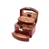 Windrose Schmuckschatulle Merino Moda Jewellery Box Automatic Red