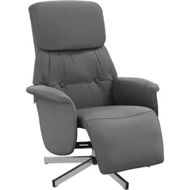 vidaXL Relaxsessel mit Fußteil drehbar 91 x 105 x 91 cm Dunkelgrau