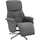 vidaXL Relaxsessel mit Fußteil drehbar 91 x 105 x 91 cm Dunkelgrau