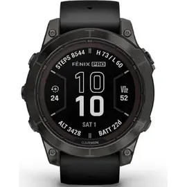 Garmin fenix 7 Pro Sapphire Solar schwarz/carbongrau