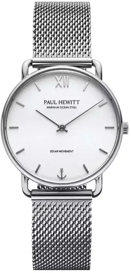 PAUL HEWITT - SAILOR - silber weiß / 33 mm