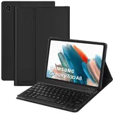 SENGBIRCH Samsung Galaxy tab a8 hülle mit Tastatur - Bluetooth Tastatur mit Magnetische SchutzHülle (Deutsches Layout) für Samsung Tab A8 10.5' - Schwarz