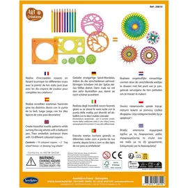 Sentosphere Sentosphère 3920810 Bastelset Spiralart Mandala, Kreativ-Set, DIY für Kinder und Erwachsene