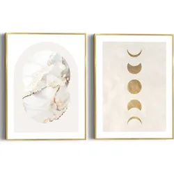 Poster REINDERS "Marble Gold", gold (farbe bild(er): gold), B:30cm H:40cm T:1,6cm, Bilder