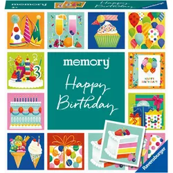Spiel RAVENSBURGER "memory moments - Happy Birthday", bunt, Spiele, Kinder, Made in Europe