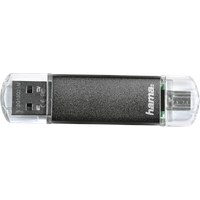 Hama FlashPen Laeta Twin 128 GB grau USB 2.0 00114872