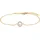 Julie Julsen Armband vergoldet mit Perle und Zirkonia gelb 925 19 cm