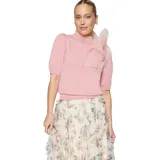 Zero Pullover mit Schleife Pink 40