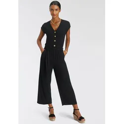 Culotte-Overall, mit Knopfleiste, Gr. 42 - N-Gr, schwarz, , 45814317-42 N-Gr
