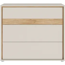 Forte Schubladenkommode 96,3 x 84,1 x 50,2 cm Beige