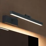 doporro LED Badlampe Spiegellampe 4000K Badezimmer Lampe 180° Drehbar Sandschwarz 9W Strahlenschön