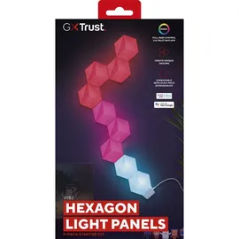 Trust GXT 902 Vybz RGB Hexagon Lichtpaneele Weiß